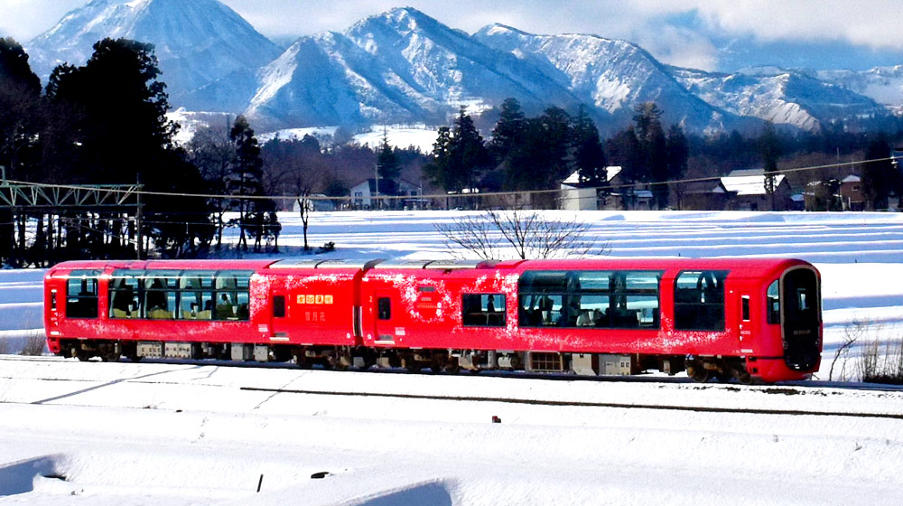 TRN 新潟雪月花．長野信濃六文 雪猿泡湯．冬情列車風景三鐵道5日