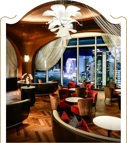 橫濱卡哈拉酒店夜景酒吧 俯瞰橫濱港夜色與摩天輪
